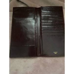 Luxury Woven Calfskin Leather Traveler’s Wallet/Passport Wallet
